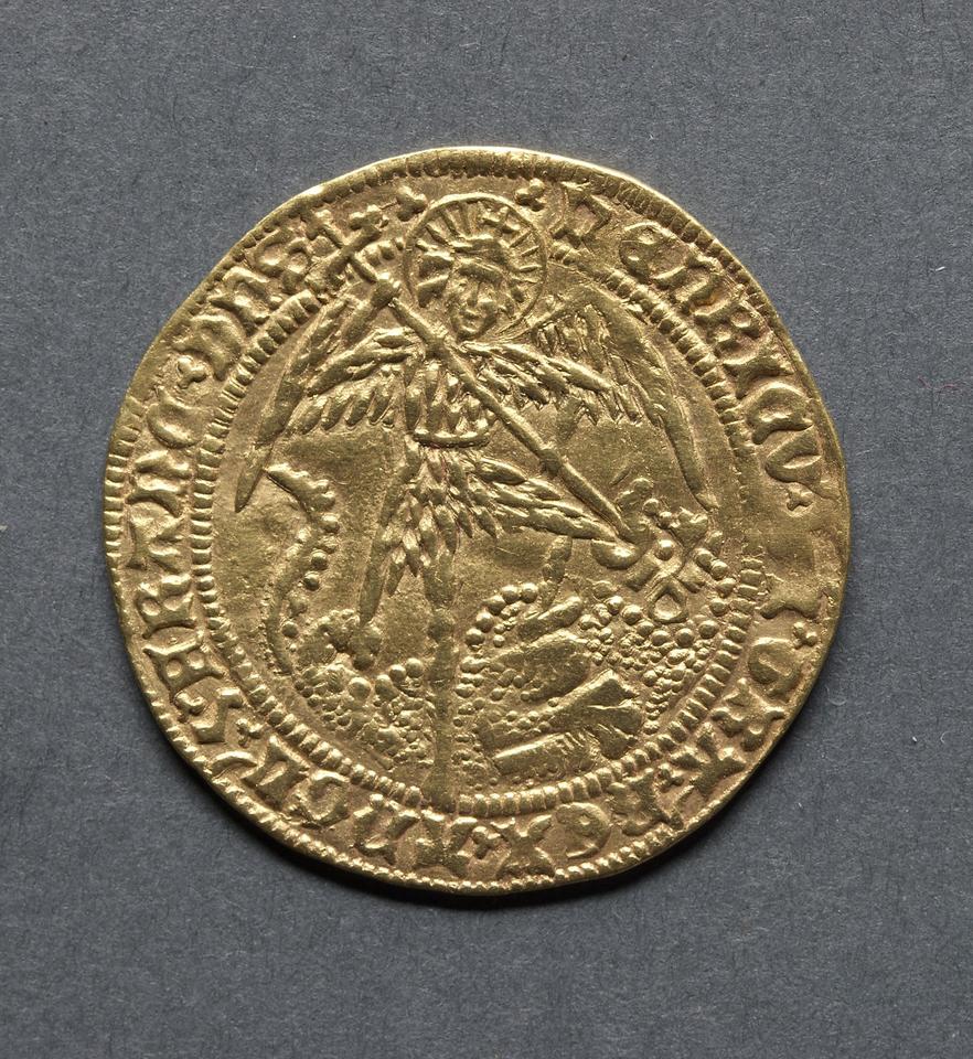 Henry VI, Gold angel, collection photograph CMA-1969-167, obverse