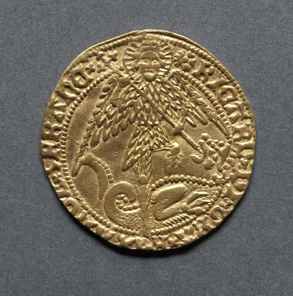 Richard III, Gold angel, collection photograph CMA-1969-168, obverse