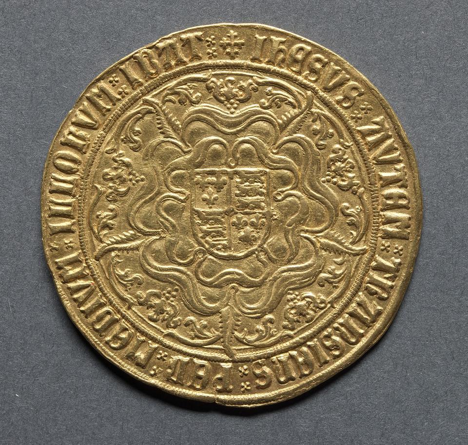 Henry VII, Gold sovereign, collection photograph CMA-1969-169, reverse