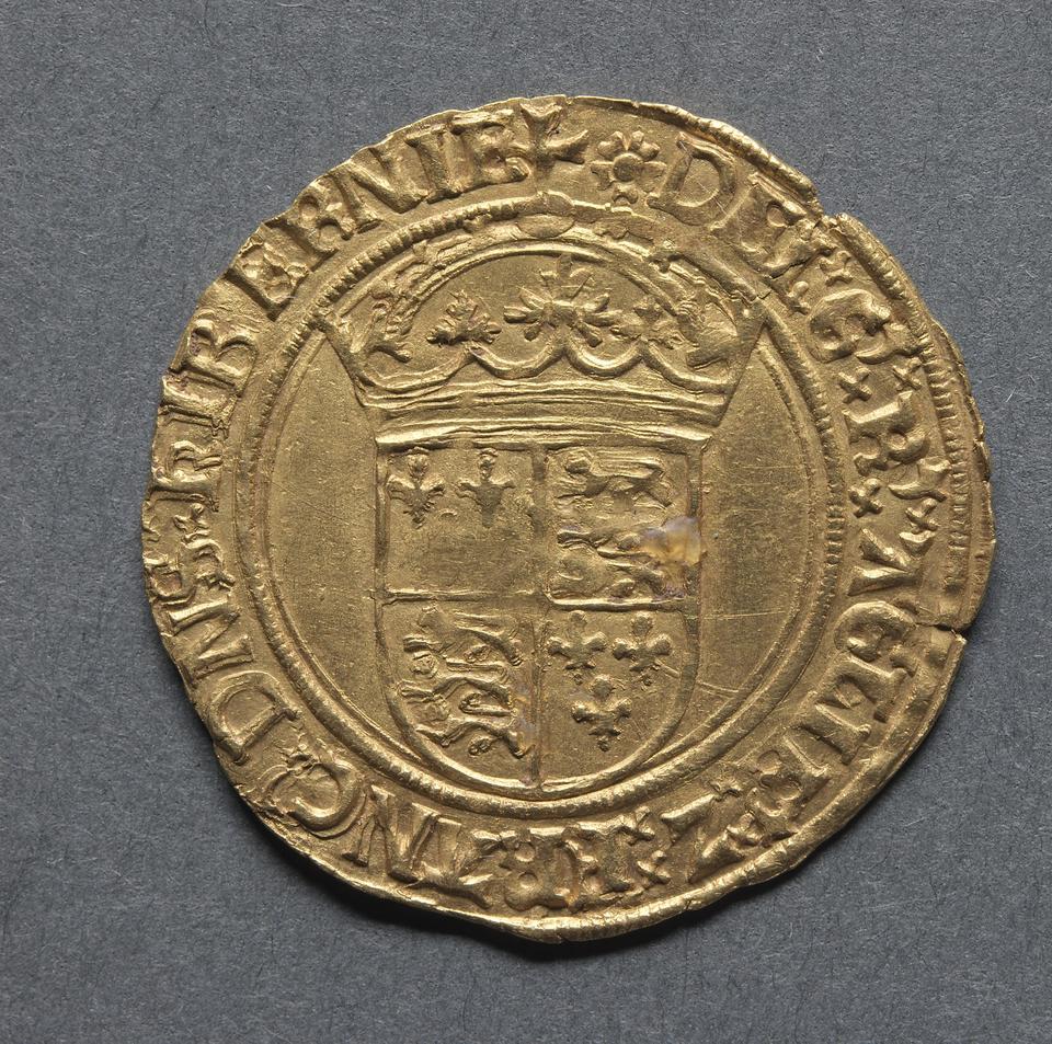 Henry VIII, Gold crown of the double rose, collection photograph CMA-1969-172, reverse