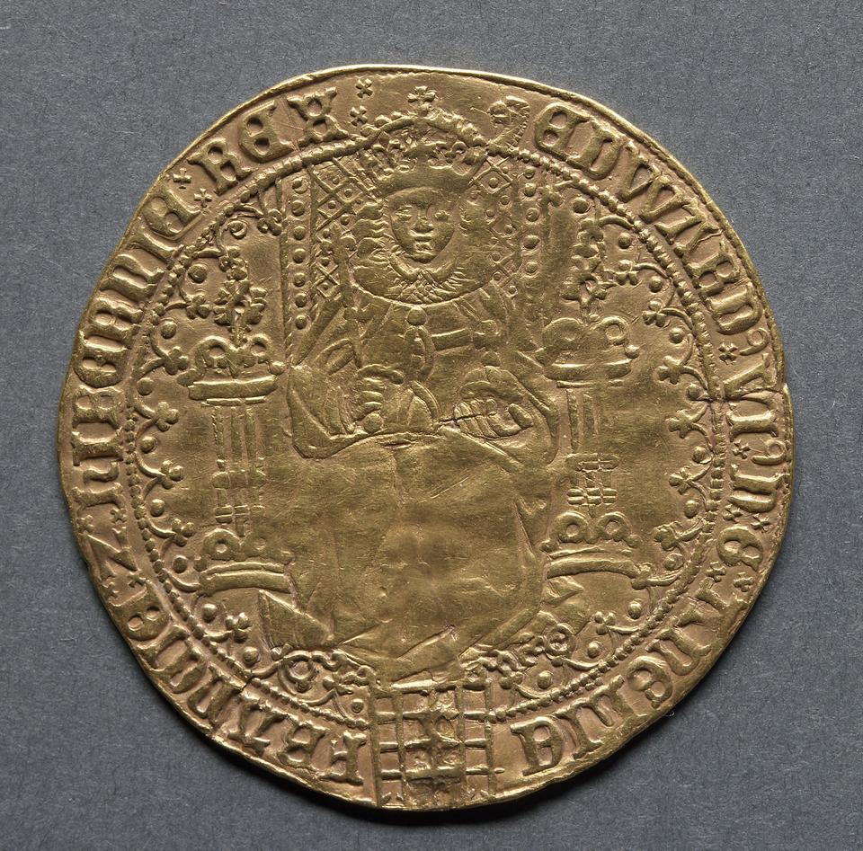 Edward VI, Gold thirty-shilling sovereign, collection photograph CMA-1969-177, obverse