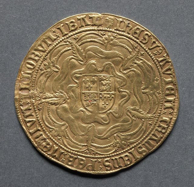 Edward VI Fine Gold Thirty-Shilling Sovereign, reverse