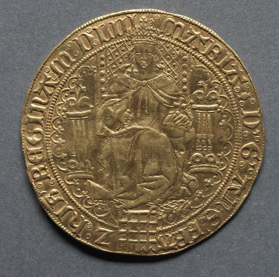 Mary I, Gold sovereign, collection photograph CMA-1969-179, obverse