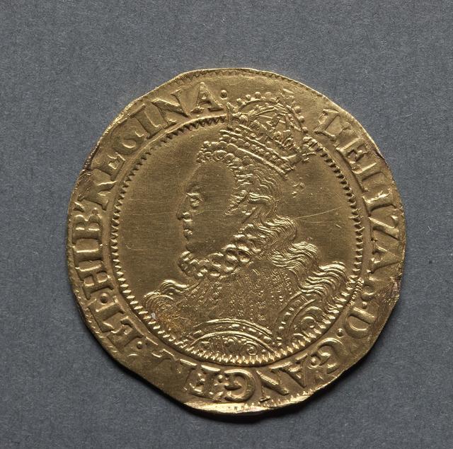 Elizabeth I Gold Half Pound (1601–1602), obverse