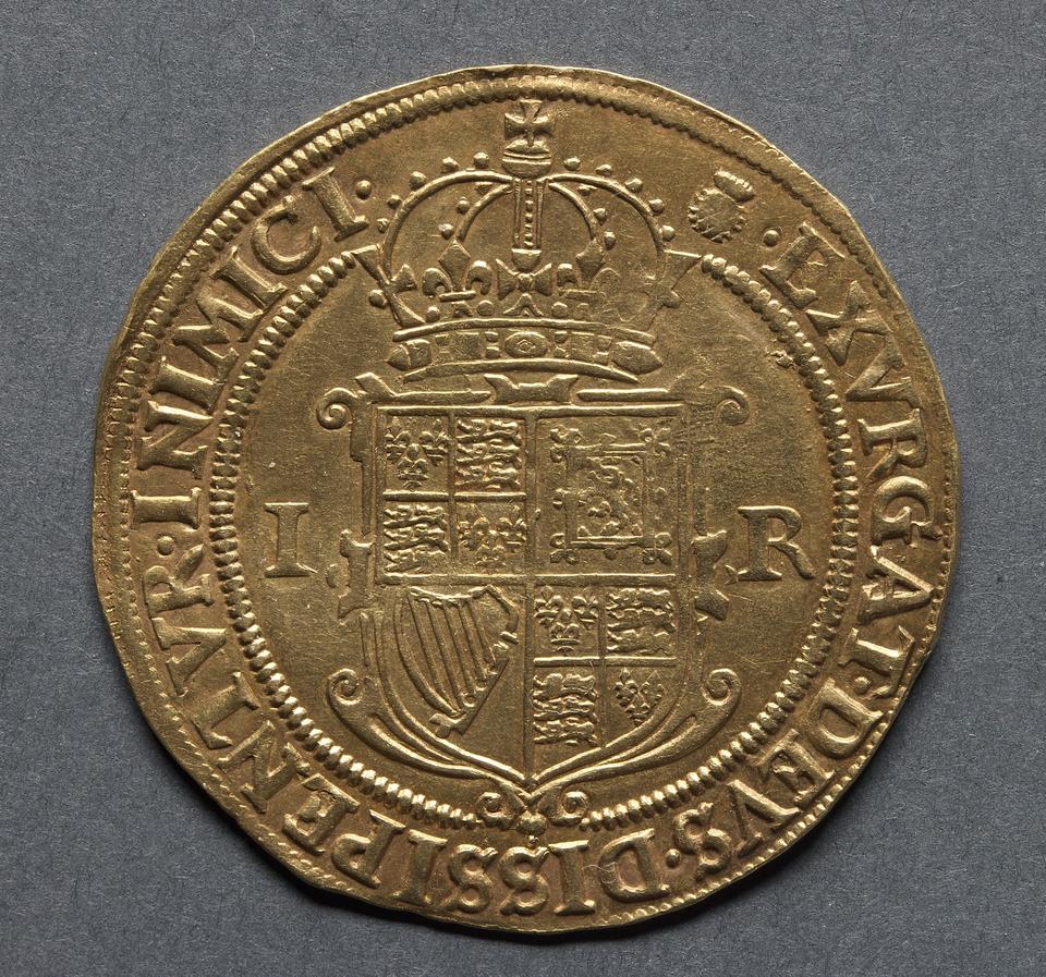 James I, Gold sovereign, collection photograph CMA-1969-188, reverse