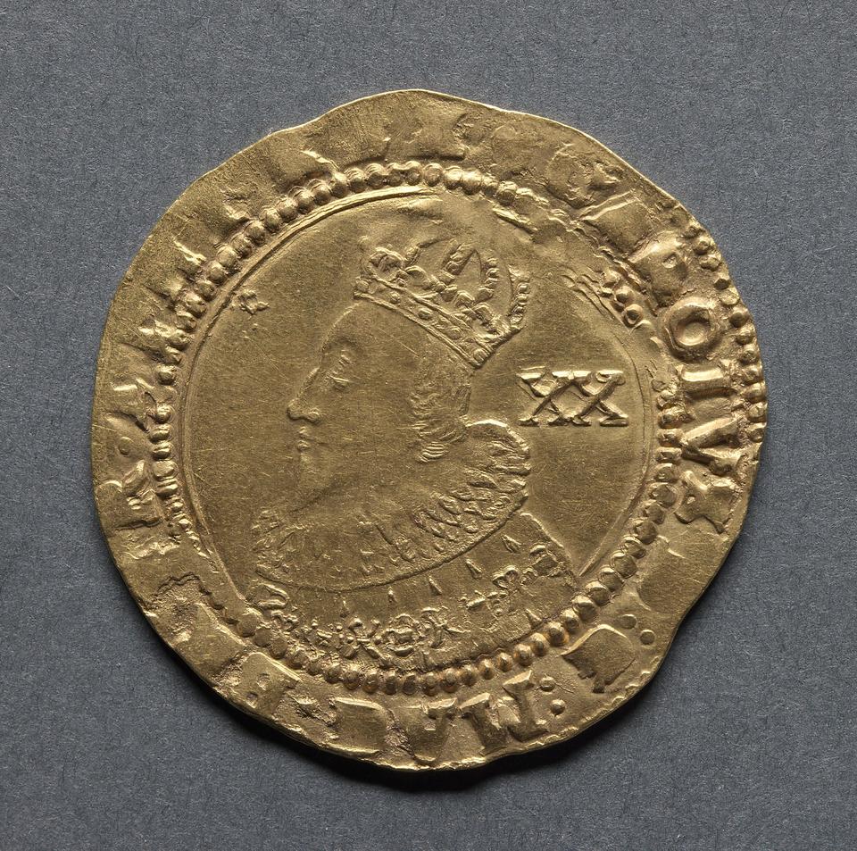 Charles I, Gold unite, collection photograph CMA-1969-192, obverse