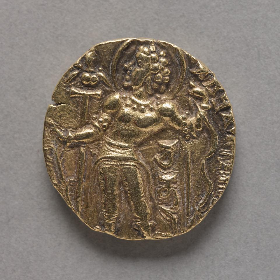 Chandragupta II, Gold dinar, collection photograph CMA-1977-62, obverse