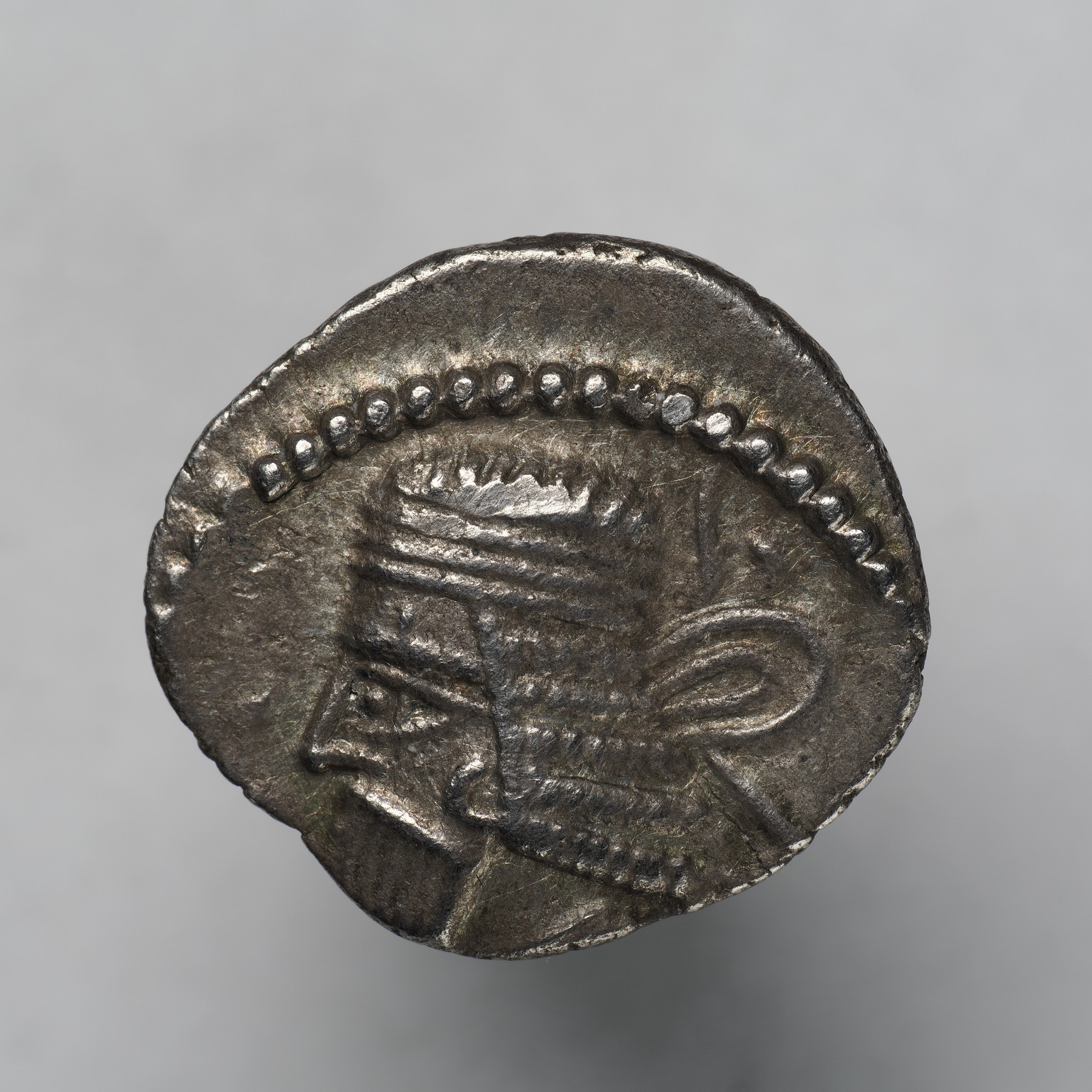 Silver Drachms of Vologases I: Iranian Revival and Epigraphic Innovation, obverse