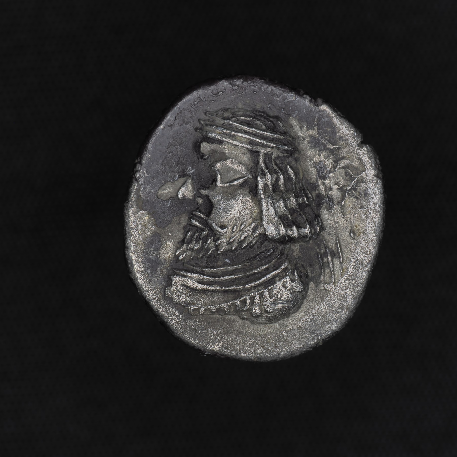 Silver Hemidrachm of Vahšīr, King of Persis, obverse