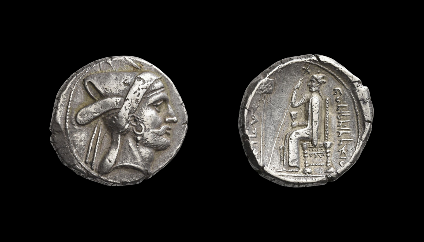 Silver tetradrachm of Baydād Silver tetradrachm of Baydād, early Frataraka ruler of Persis
